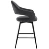 Caladoc Swivel Counter Stool in Gray Naia Velvet