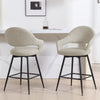 Caladoc Swivel Counter Stool in Moonlight Sarma Leather