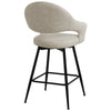 Caladoc Swivel Counter Stool in Moonlight Sarma Leather