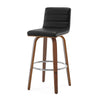 Calitor Bar Stool in Black Hron Leather, Bar Height