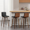 Calitor Bar Stool in Black Hron Leather, Bar Height