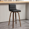 Calitor Bar Stool in Black Hron Leather, Bar Height