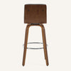 Calitor Bar Stool in Black Hron Leather, Bar Height