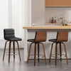 Calitor Bar Stool in Black Hron Leather, Counter Height
