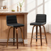 Calitor Bar Stool in Black Hron Leather, Counter Height