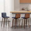 Calitor Bar Stool in Blue Rebo Leather, Counter Height