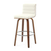 Calitor Bar Stool in Cream Hron Leather, Bar Height