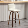 Calitor Bar Stool in Cream Hron Leather, Bar Height