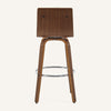 Calitor Bar Stool in Cream Hron Leather, Bar Height