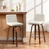 Calitor Bar Stool in Cream Hron Leather, Counter Height
