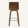 Calitor Bar Stool in Ivory Hron Leather, Counter Height