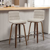 Calitor Bar Stool in Moonlight Sarma Leather, Bar Height