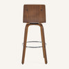Calitor Bar Stool in Moonlight Sarma Leather, Bar Height