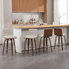 Calitor Bar Stool in Moonlight Sarma Leather, Counter Height