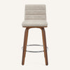 Calitor Bar Stool in Moonlight Sarma Leather, Counter Height