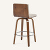 Calitor Bar Stool in Moonlight Sarma Leather, Counter Height