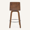 Calitor Bar Stool in Moonlight Sarma Leather, Counter Height