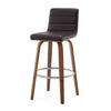 Calitor Bar Stool in Umber Hron Leather, Bar Height