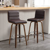 Calitor Bar Stool in Umber Hron Leather, Bar Height