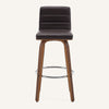 Calitor Bar Stool in Umber Hron Leather, Bar Height
