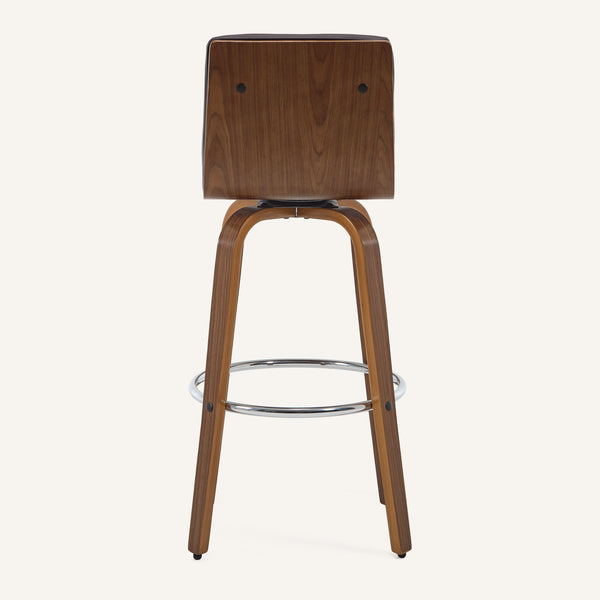 Calitor Bar Stool in Umber Hron Leather, Bar Height