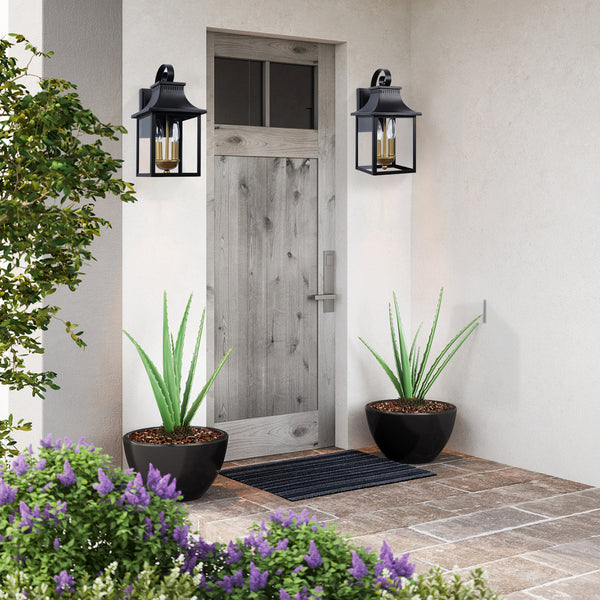 Canino outdoor wall light, Black