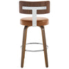 Carol Swivel Bar Stool in Brown Mara Leather
