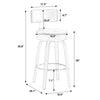 Carol bar stool counter height dimensions