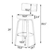 Carol II bar stool dimensions