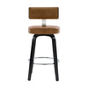 Carol II Swivel Counter Stool in Brown Mara Leather