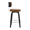 Carol II Swivel Counter Stool in Brown Mara Leather