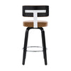 Carol II Swivel Counter Stool in Brown Mara Leather