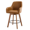 Carwani Counter Stool in Brown Dely Leather