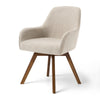 Carwani Dining Chair in Brown Bena Fabric