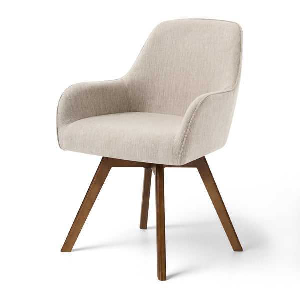 Carwani Dining Chair in Brown Bena Fabric