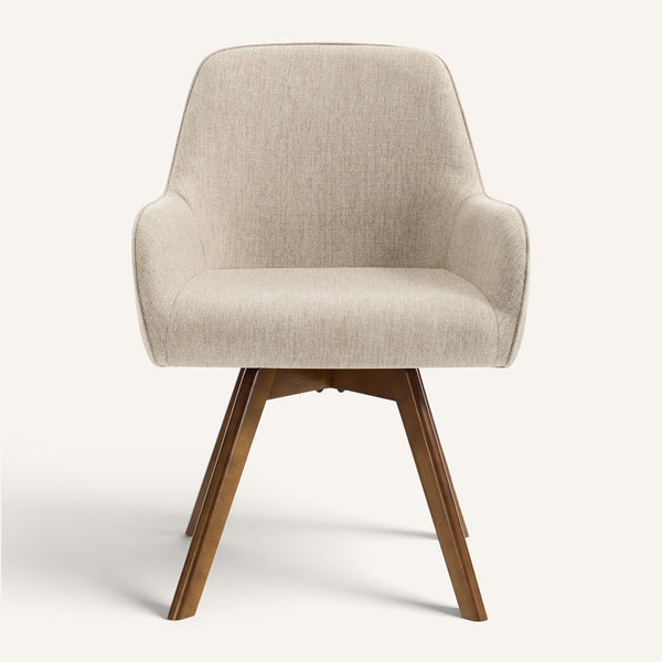 Carwani Dining Chair in Brown Bena Fabric