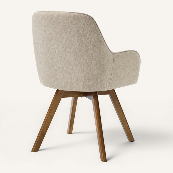 Carwani Dining Chair in Brown Bena Fabric