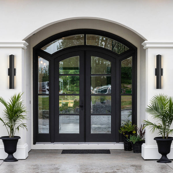 Chardoris outdoor wall light, Black