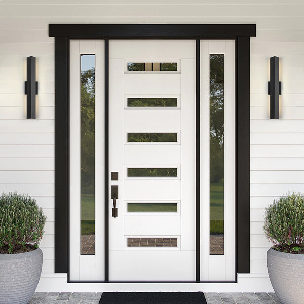 Chardoris outdoor wall light, Black