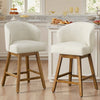 Chatus Counter Stool in Beige Afus Leather