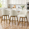 Chatus Counter Stool in Beige Afus Leather