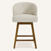 Chatus Counter Stool in Beige Afus Leather