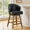 Chatus Counter Stool in Black Asma Leather
