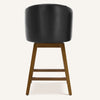 Chatus Counter Stool in Black Asma Leather