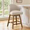 Chatus Counter Stool in Brown Bena Fabric