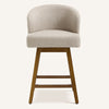 Chatus Counter Stool in Brown Bena Fabric