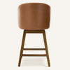 Chatus Counter Stool in Brown Doce Leather