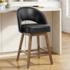 Chatus II Counter Stool in Black Afus Leather