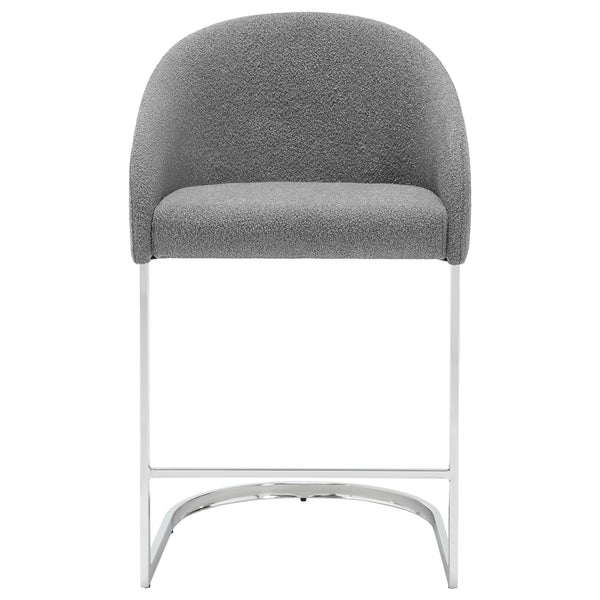 Cider Counter Stool in Gray Agni Fabric