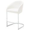 Cider Counter Stool in White Sacy Fabric